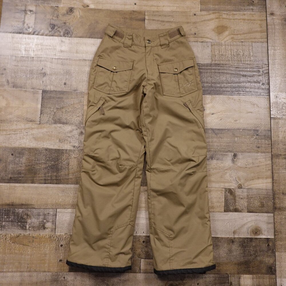 Orage Talent Insulated Snow Pants Youth XL‎ (14) Tan Waterproof Ski Snowboard